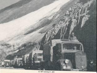 Mechanical Transport Convoy in Valley
